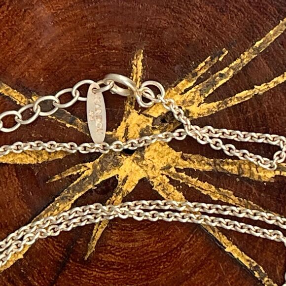 Vintage Sand Dollar Necklace 925 Large Shell Pendant ATI Mexico jewelry - Picture 6 of 10